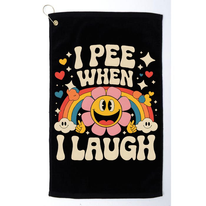 I Pee When I Laugh Naughty Golf Towel