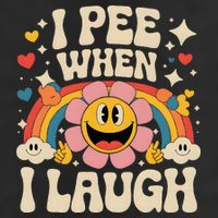 I Pee When I Laugh Naughty Golf Towel