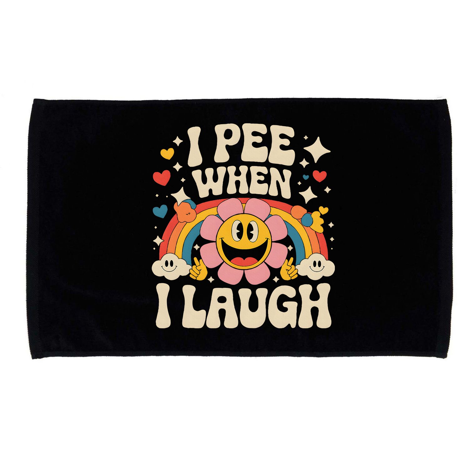 I Pee When I Laugh Naughty Microfiber Hand Towel