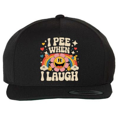 I Pee When I Laugh Naughty Wool Snapback Cap