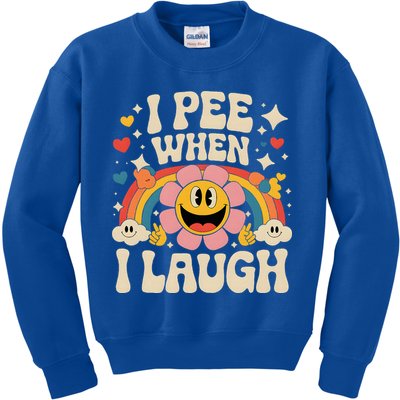 I Pee When I Laugh Naughty Kids Sweatshirt