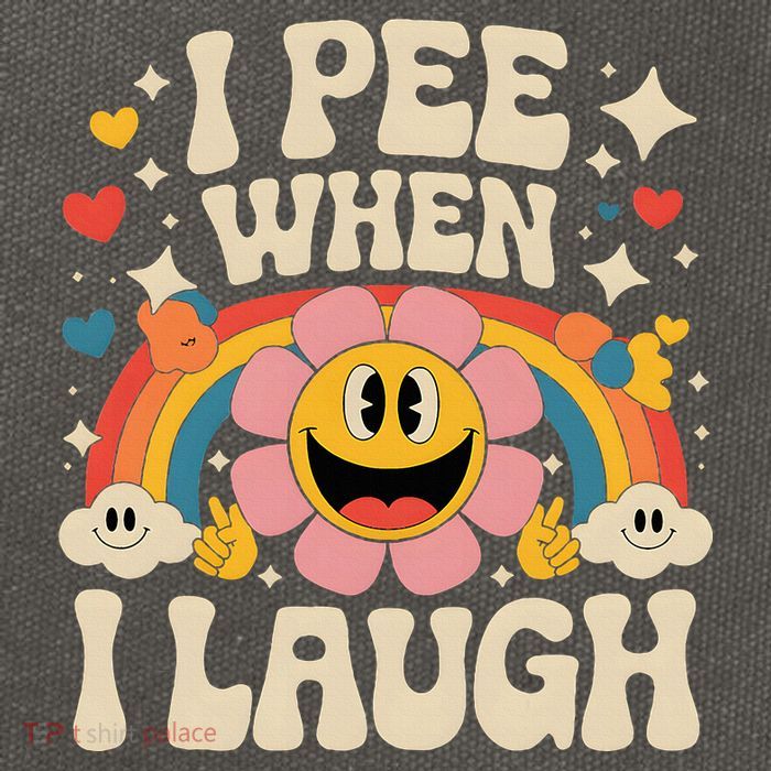 I Pee When I Laugh Naughty Cotton Canvas Backpack