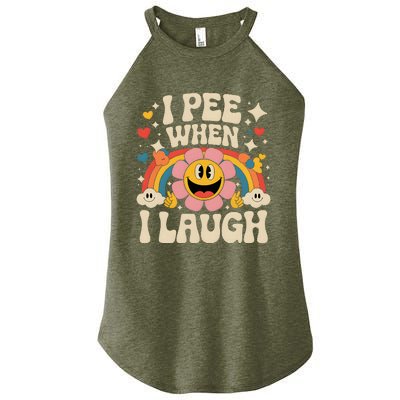 I Pee When I Laugh Naughty Women's Perfect Tri Rocker Tank