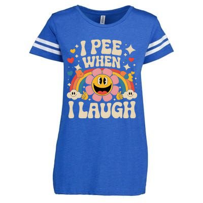 I Pee When I Laugh Naughty Enza Ladies Jersey Football T-Shirt