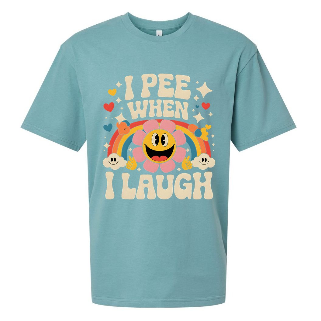 I Pee When I Laugh Naughty Sueded Cloud Jersey T-Shirt