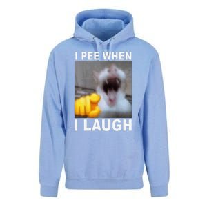 I Pee When I Laugh Funny Cat Silly Meme Humorous Sarcastic Unisex Surf Hoodie