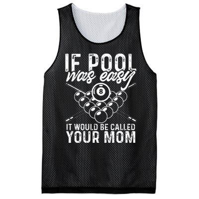 If Pool Was Easy Funny Sport Pool Billiard  Mesh Reversible Basketball Jersey Tank