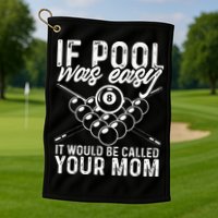 If Pool Was Easy Funny Sport Pool Billiard  Golf Towel