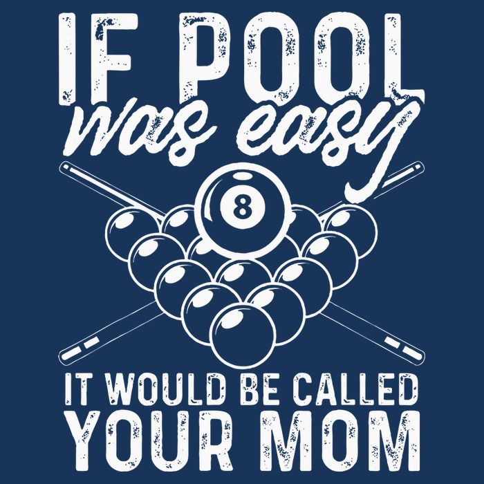 If Pool Was Easy Funny Sport Pool Billiard  Infant Baby Jersey Bodysuit
