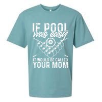 If Pool Was Easy Funny Sport Pool Billiard  Sueded Cloud Jersey T-Shirt