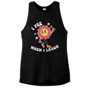 I Pee When I Laugh Ladies PosiCharge Tri-Blend Wicking Tank