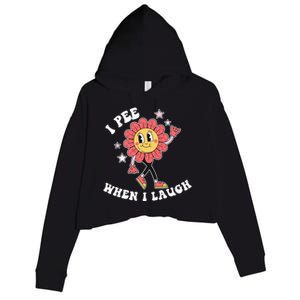 I Pee When I Laugh Crop Fleece Hoodie