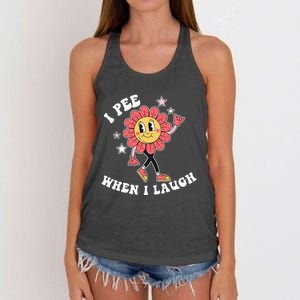 I Pee When I Laugh Women's Knotted Racerback Tank