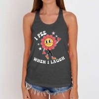 I Pee When I Laugh Women's Knotted Racerback Tank