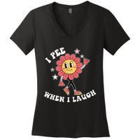 I Pee When I Laugh Women's V-Neck T-Shirt