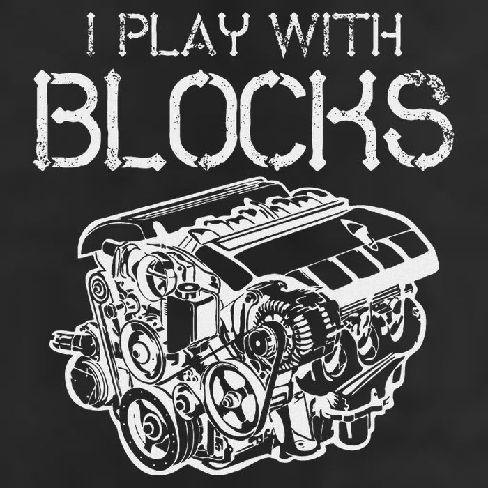 I Play With Blocks Mechanic Engine Block Car Mechanic Gift Knit Cap Winter Beanie