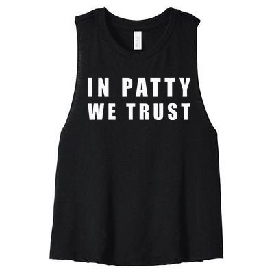 In Patty We Trust Women's Racerback Cropped Tank