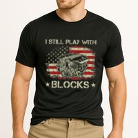 I Play With Blocks Mechanic Engine Block Car Mechanic Cooling Performance Crew T-Shirt