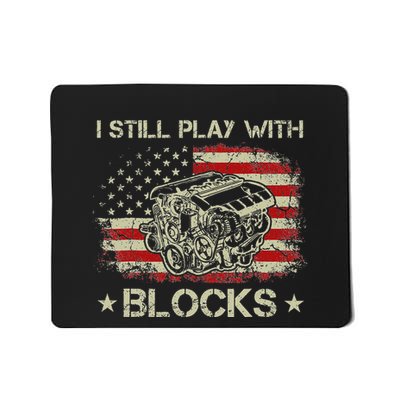 I Play With Blocks Mechanic Engine Block Car Mechanic Mousepad