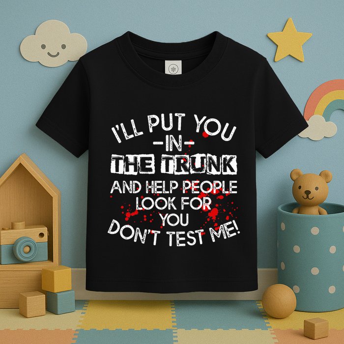ILl Put You In The Trunk And Help People Look For You Funny Toddler T-Shirt