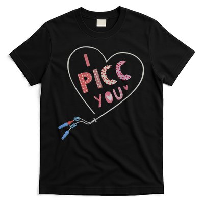 I Picc You Cute Heart Funny ICU ER Nurse Valentines Day T-Shirt