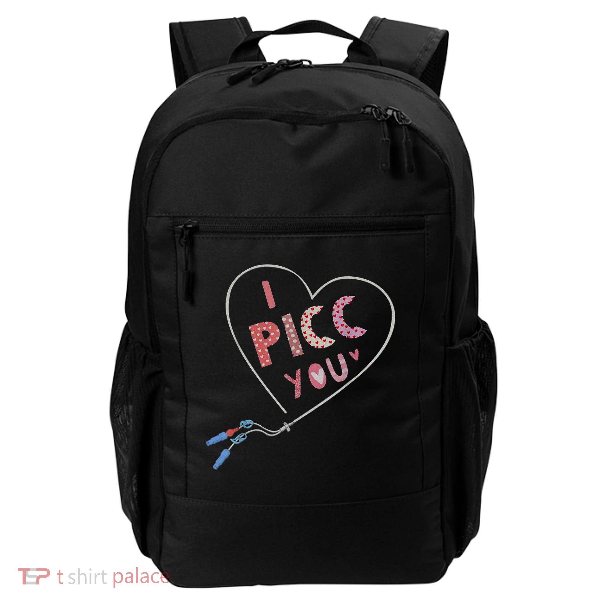 I Picc You Cute Heart Funny ICU ER Nurse Valentines Day Backpack