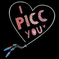 I Picc You Cute Heart Funny ICU ER Nurse Valentines Day Drawstring Bag