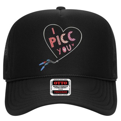 I Picc You Cute Heart Funny ICU ER Nurse Valentines Day Trucker Hat