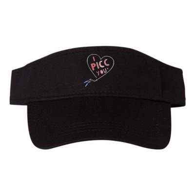 I Picc You Cute Heart Funny ICU ER Nurse Valentines Day Visor