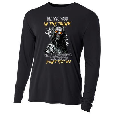 ILl Put You In The Trunk And Help People Look For You Skull Cooling Performance Long Sleeve Crew