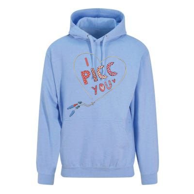 I Picc You Cute Heart Funny ICU ER Nurse Valentines Day Unisex Surf Hoodie