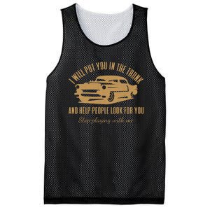 Ill Put You In The Trunk Dont Test Me Classic Cars Graphic Mesh Reversible Basketball Jersey Tank