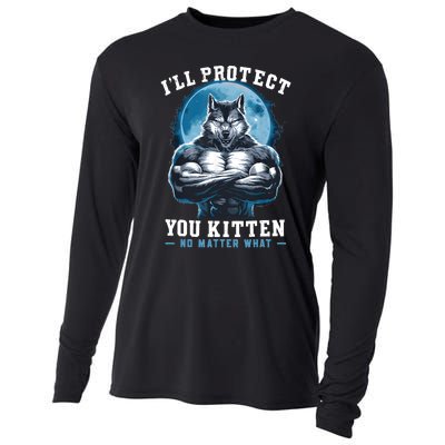 ILl Protect You Kitten No Matter What Cooling Performance Long Sleeve Crew