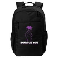 I Purple You Kdrama Korean Hand Symbol Kpop Backpack