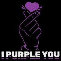 I Purple You Kdrama Korean Hand Symbol Kpop 16 in Basic Backpack