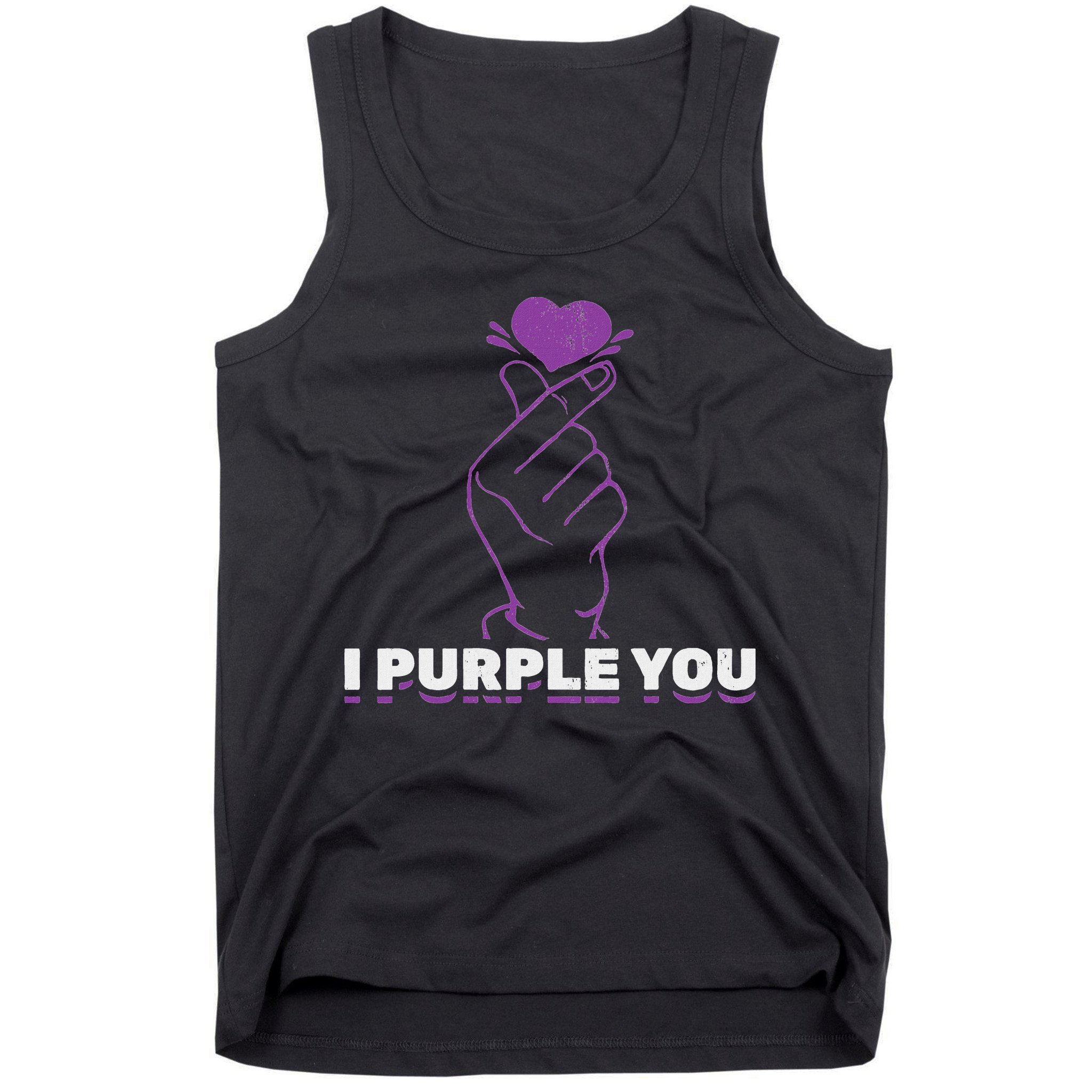 I Purple You Kdrama Korean Hand Symbol Kpop Tank Top