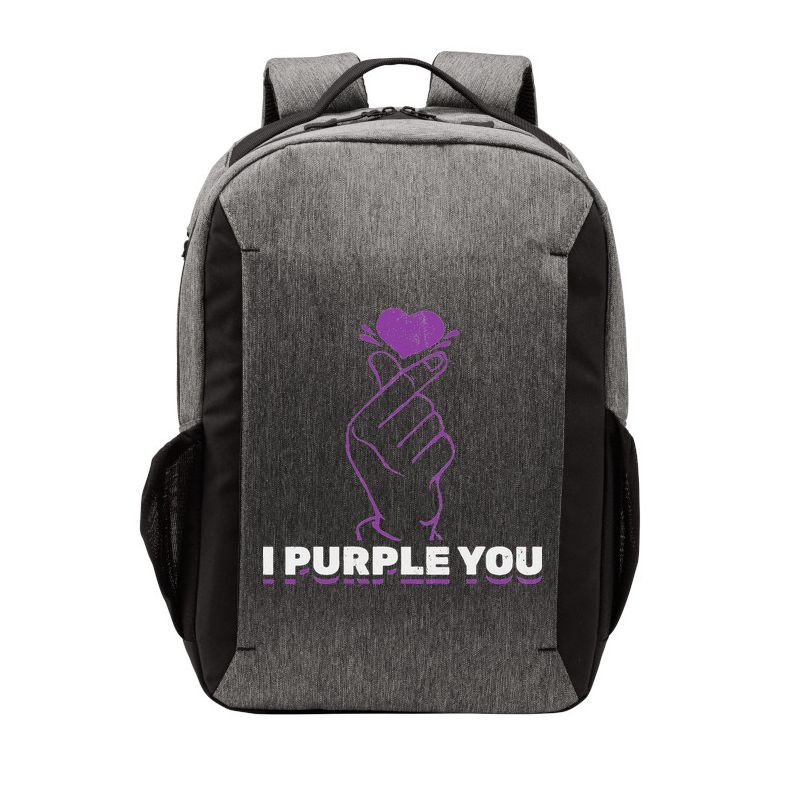 I Purple You Kdrama Korean Hand Symbol Kpop Vector Backpack