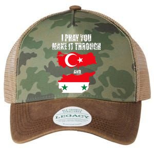 I Pray You Make It Through , Flag Turkey, Syria Legacy Tie Dye Trucker Hat