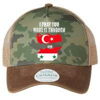 I Pray You Make It Through , Flag Turkey, Syria Legacy Tie Dye Trucker Hat