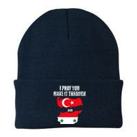 I Pray You Make It Through , Flag Turkey, Syria Knit Cap Winter Beanie