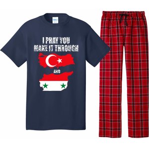 I Pray You Make It Through , Flag Turkey, Syria Pajama Set