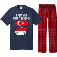 I Pray You Make It Through , Flag Turkey, Syria Pajama Set