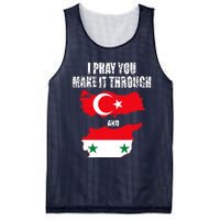 I Pray You Make It Through , Flag Turkey, Syria Mesh Reversible Basketball Jersey Tank