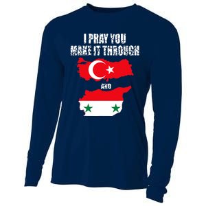 I Pray You Make It Through , Flag Turkey, Syria Cooling Performance Long Sleeve Crew