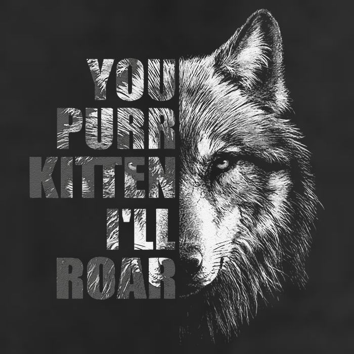 ILl Protect You Kitten No Matter What Funny Alpha Wolf Meme Cool Comfort Performance Bucket Hat