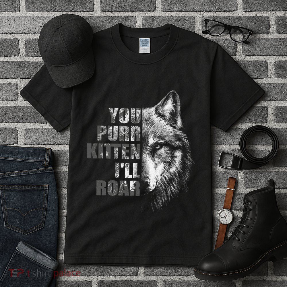 ILl Protect You Kitten No Matter What Funny Alpha Wolf Meme Tall T-Shirt