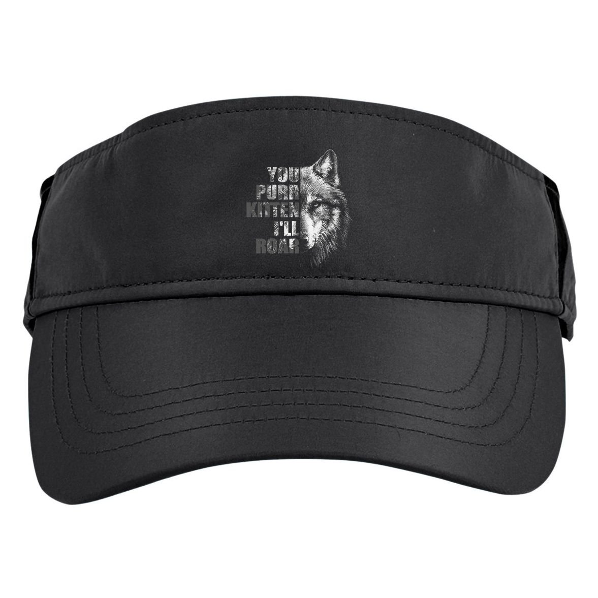 ILl Protect You Kitten No Matter What Funny Alpha Wolf Meme Adult Drive Performance Visor