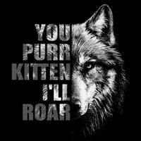 ILl Protect You Kitten No Matter What Funny Alpha Wolf Meme Drawstring Bag