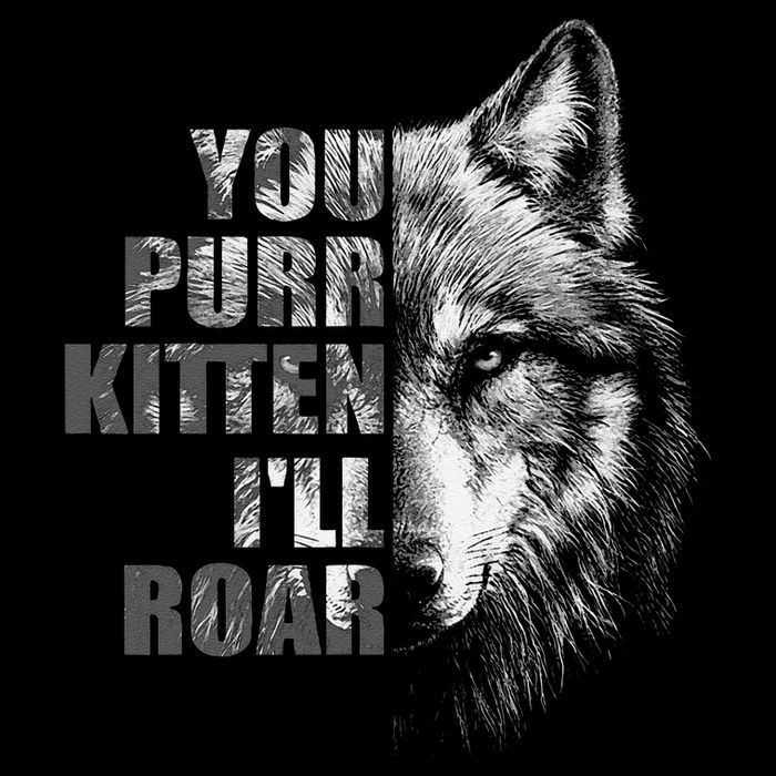 ILl Protect You Kitten No Matter What Funny Alpha Wolf Meme Womens T-Shirt
