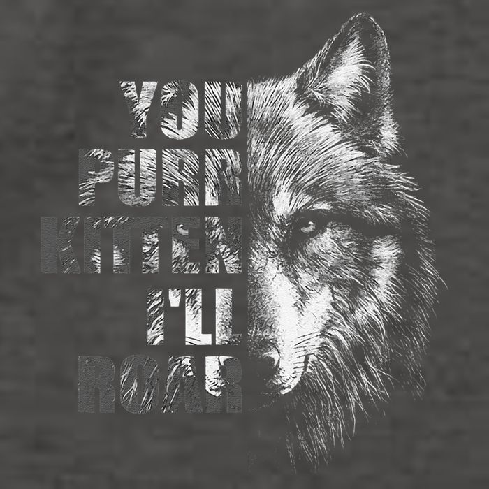 ILl Protect You Kitten No Matter What Funny Alpha Wolf Meme Vector Backpack